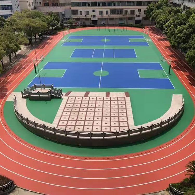 【锡钛】透气型塑胶跑道学校操场运动场篮球场排球场健身步道